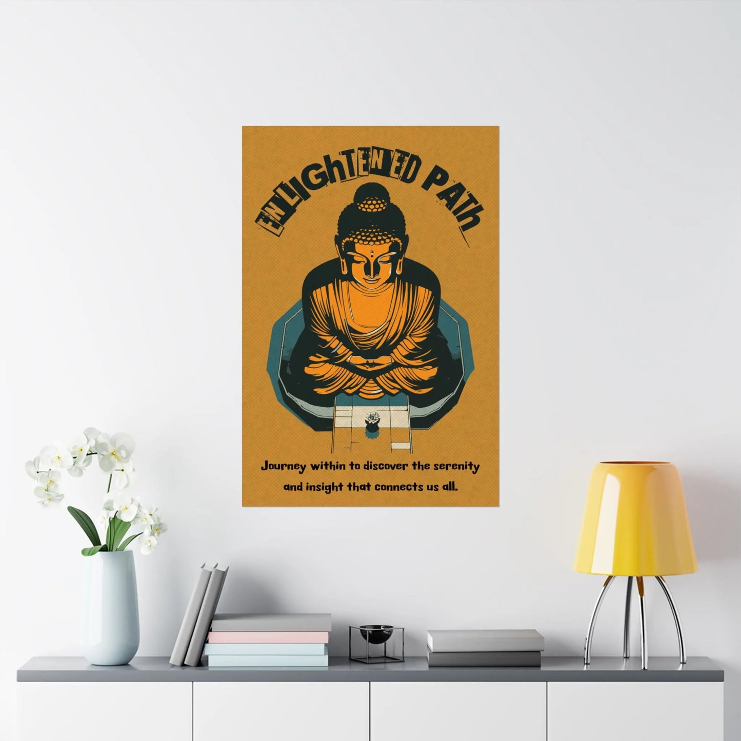 Path of Serenity Buddha Poster