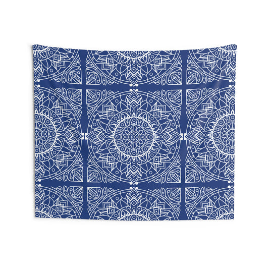 Blue Mandala Tapestries | Zen tapestry