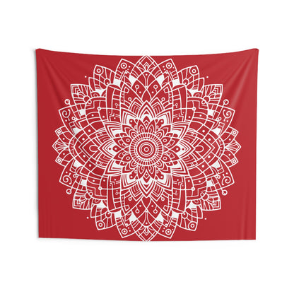 Red Mandala Tapestry | zen tapestry