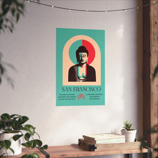 San Francisco Serenity Buddha Poster