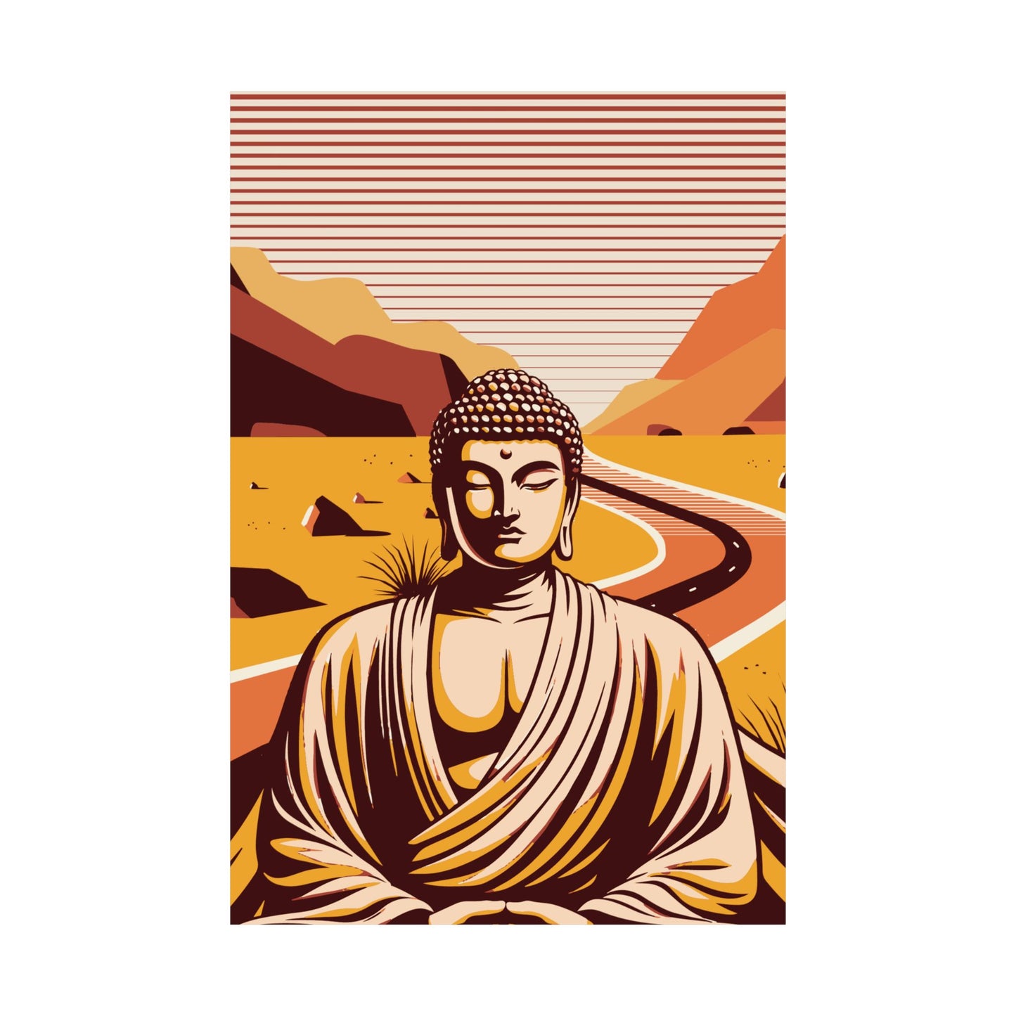 Monk Poster | ZenArtBliss