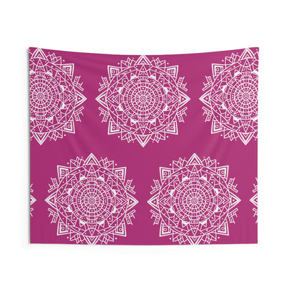 Pink Mandala Tapestry