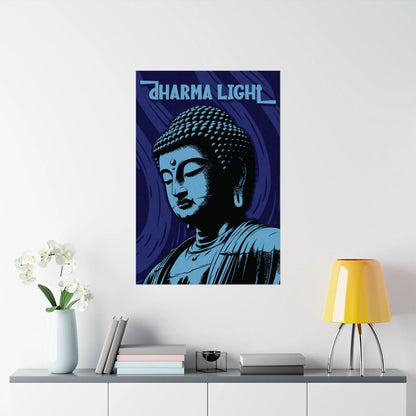 Blue Buddha Poster