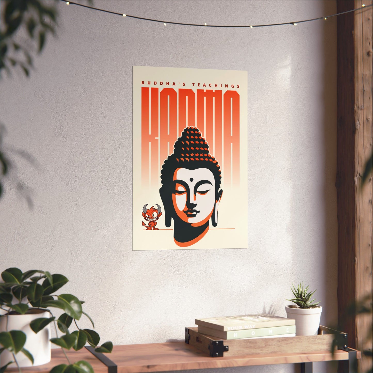 Karma Balance - Buddha's Teachings Poster