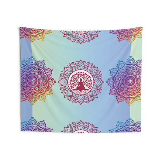 Tree of Life Buddha Mandala Tapestry | Zen Tapestry