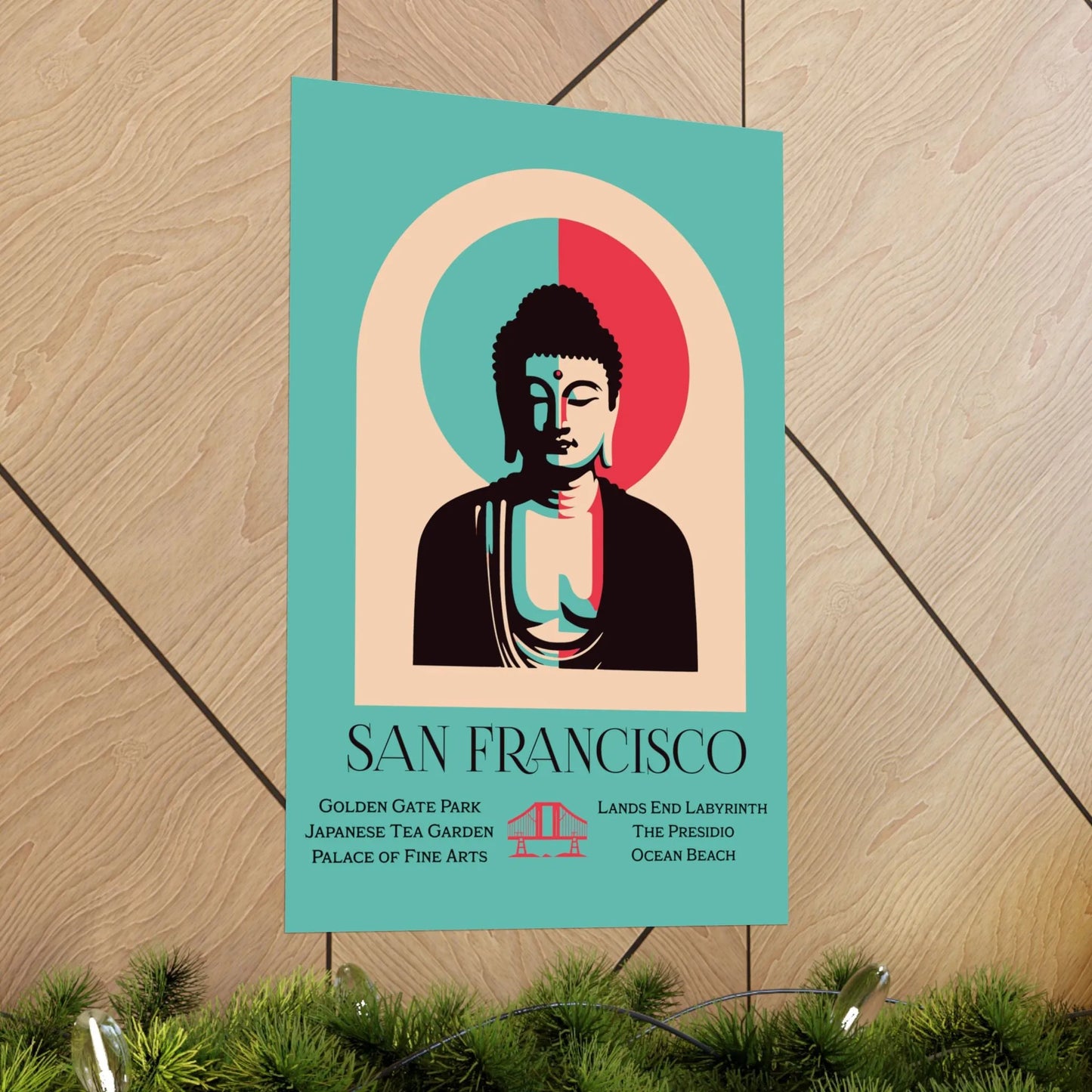 San Francisco Serenity Buddha Poster