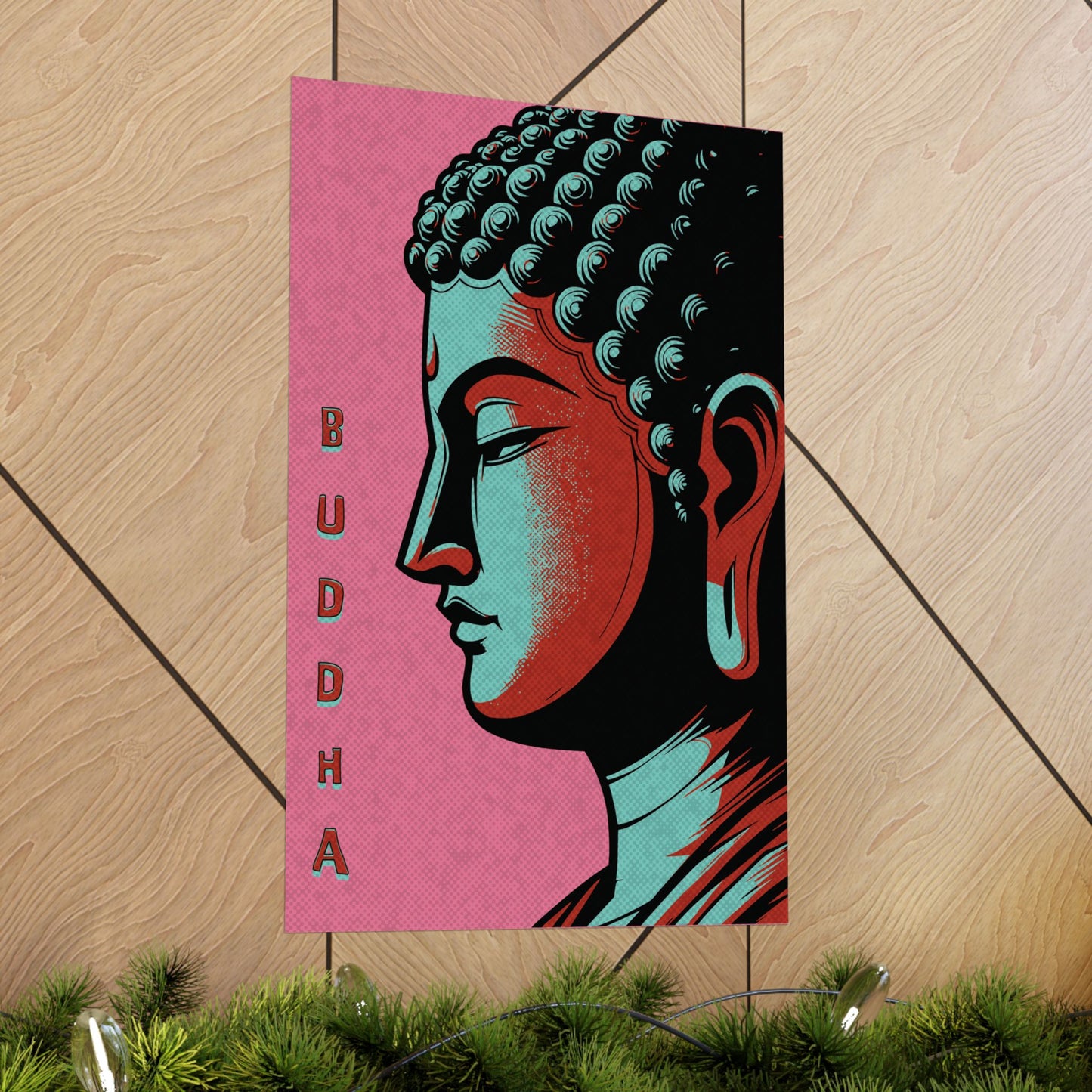 Pink Buddha Print | ZenArtBliss