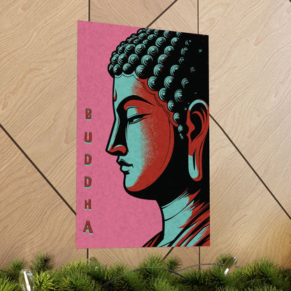 Pink Buddha Print | ZenArtBliss