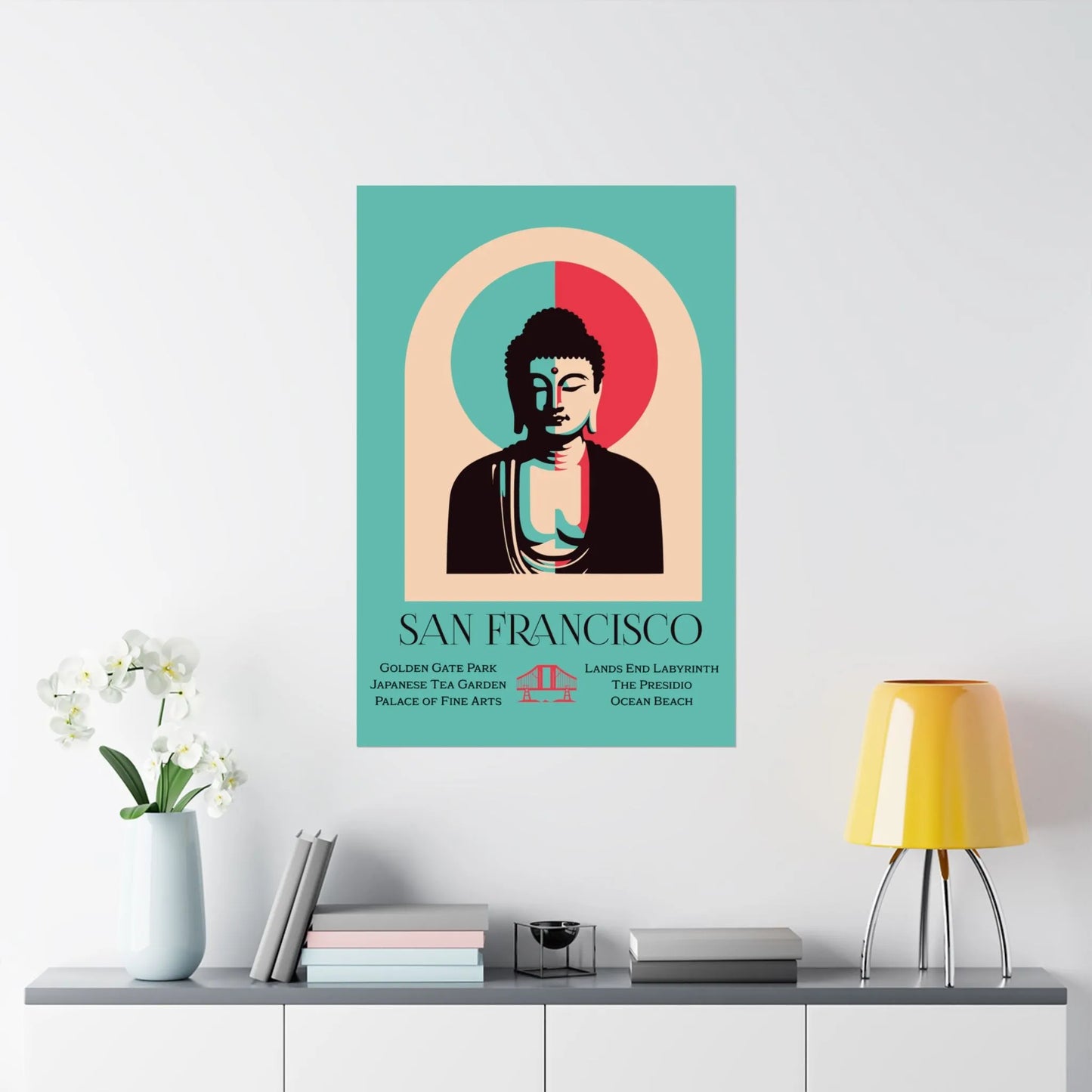 San Francisco Serenity Buddha Poster