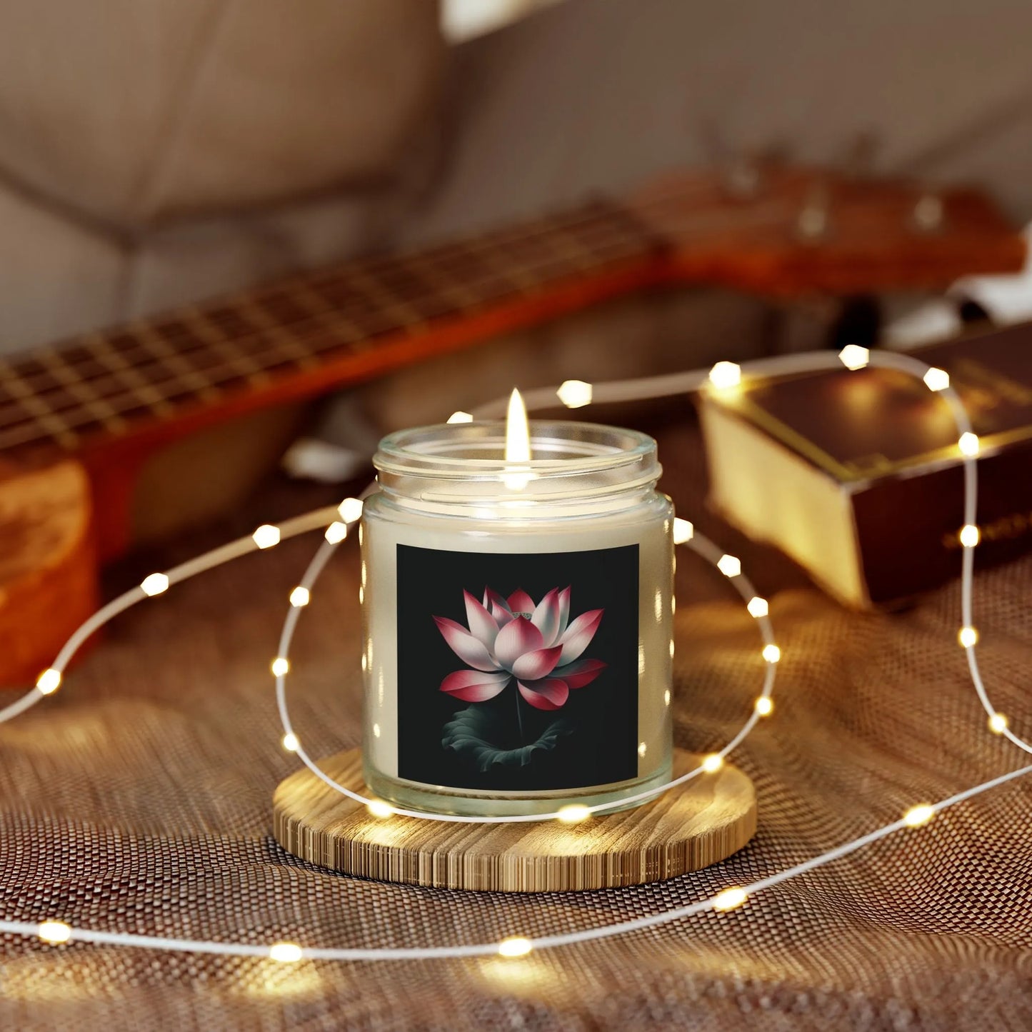 Lotus Flower Scented Candles for Yoga | Aromatic Zen Candle