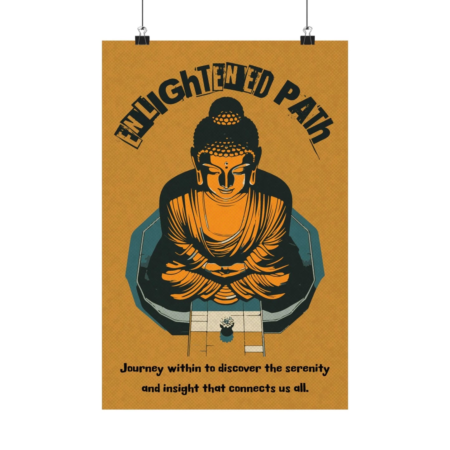 Path of Serenity Buddha Poster