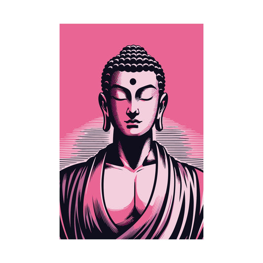 Pink Buddha Art | ZenArtBliss