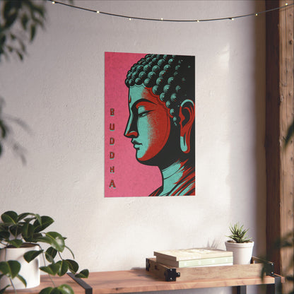 Pink Buddha Print | ZenArtBliss