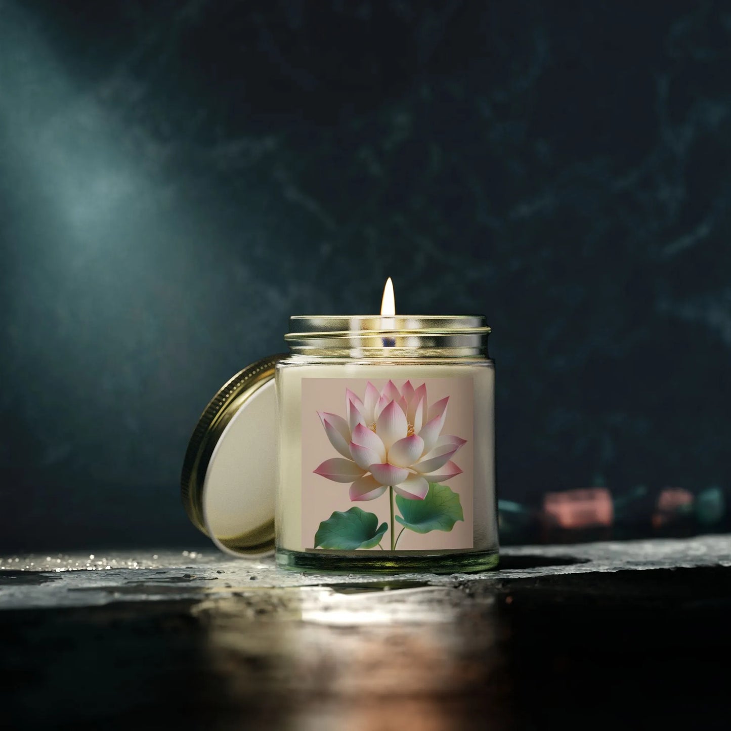 Lotus Candle Gift for Christmas | Cozy Holiday Aromatherapy