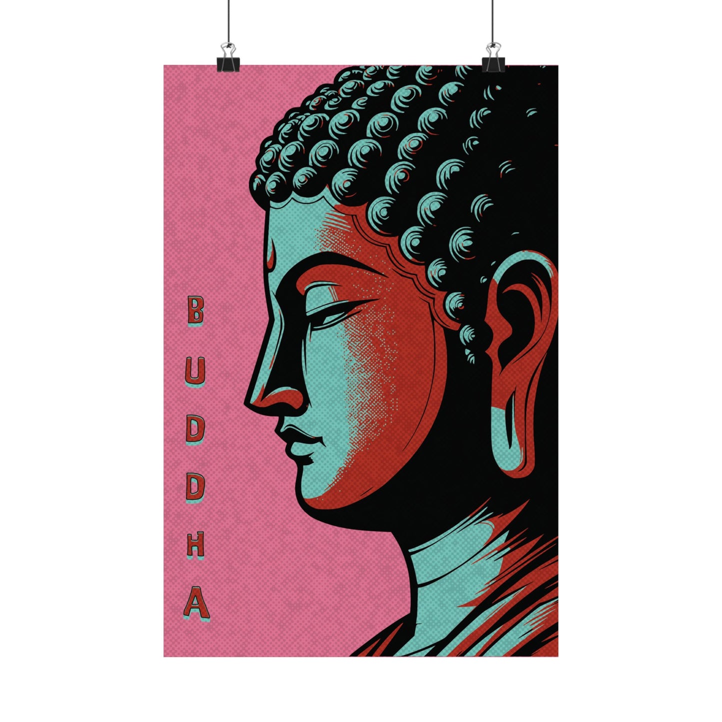 Pink Buddha Print | ZenArtBliss