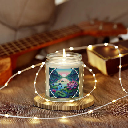 Lotus Candle Gift for Christmas | Cozy Holiday Aromatherapy