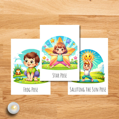 Kids Yoga Poses Printable Cards - Fun and Easy Yoga for Children | ZenArtBliss -ZenArtBliss