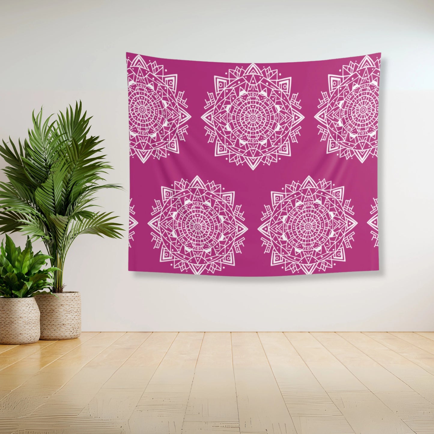 Pink Mandala Tapestry