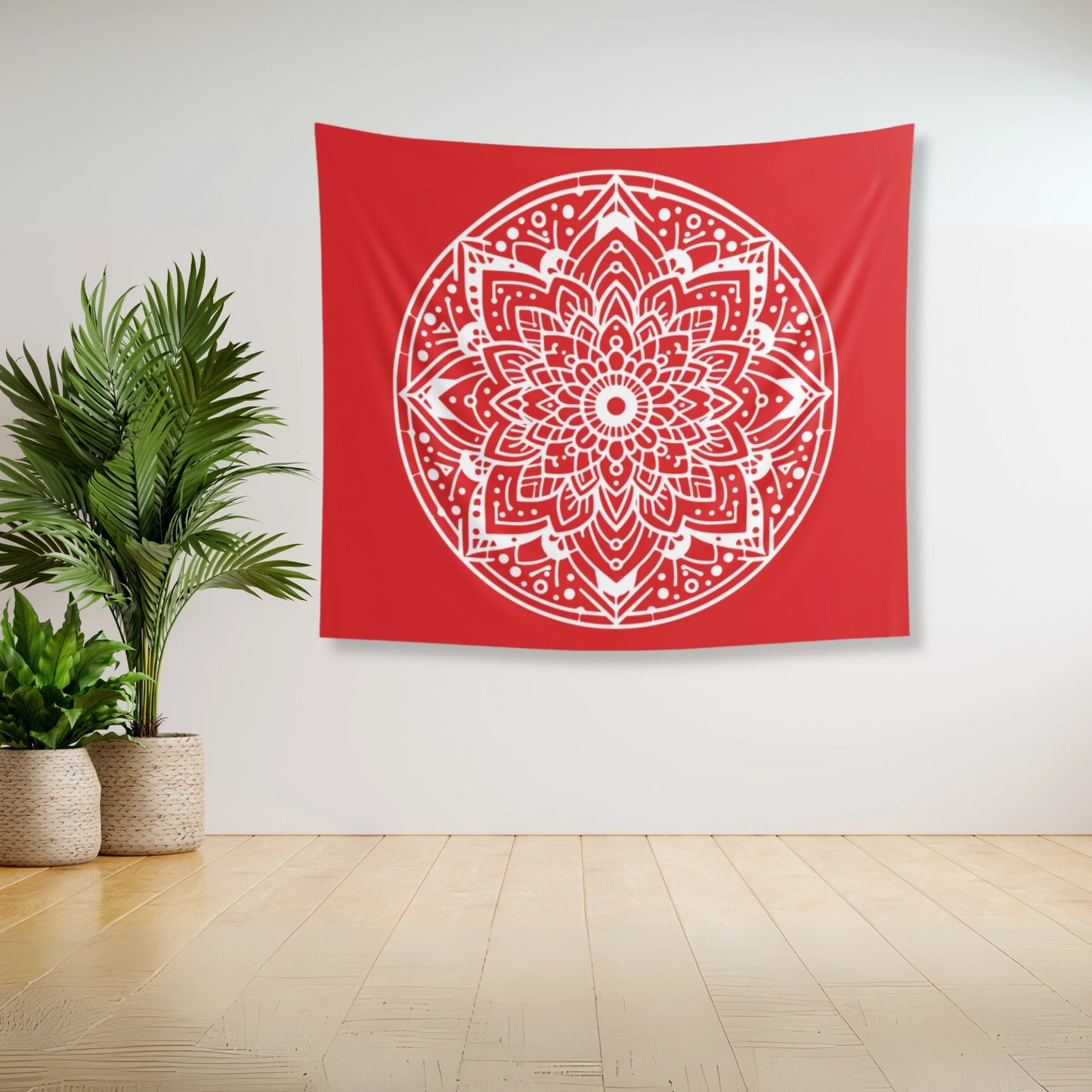 Red Mandala Tapestries