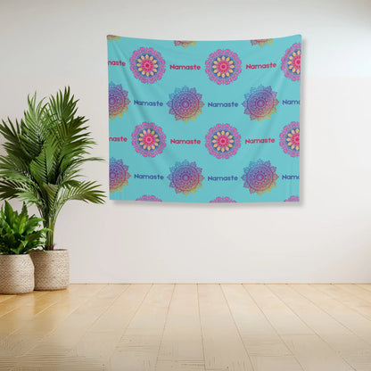 Namaste Mandala Wall Tapestry - Colorful Bohemian Decor