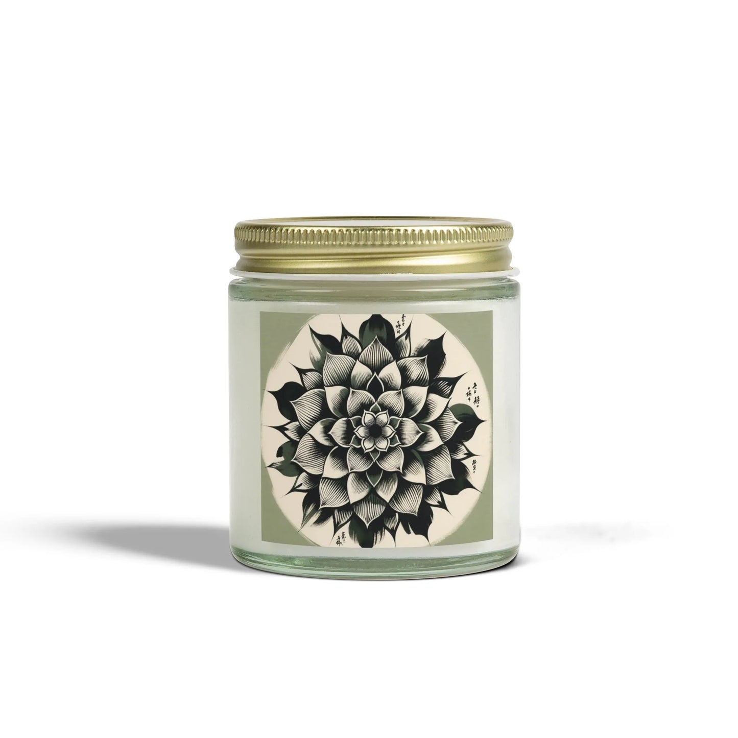 Lotus Mandala Candle for Relaxation | Aromatic Candle for Yoga