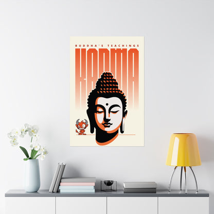 Karma Balance - Buddha's Teachings Poster