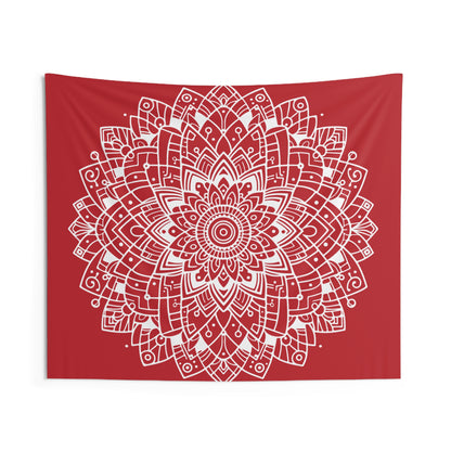 Red Mandala Tapestry | zen tapestry