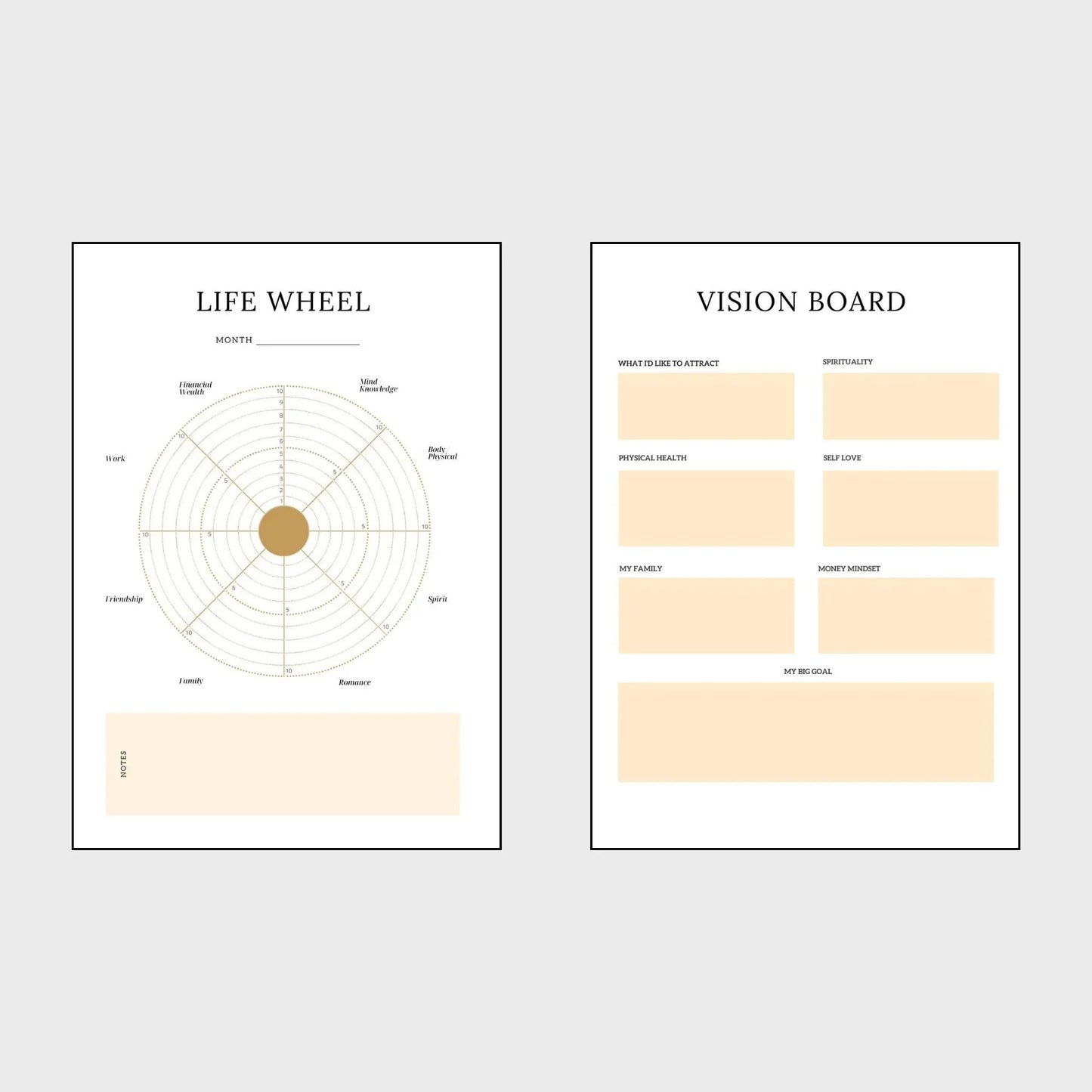 Vision Book Journal | Transformative Goal-Setting & Visualization Planner -ZenArtBliss