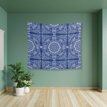 Blue Mandala Tapestries | Zen tapestry