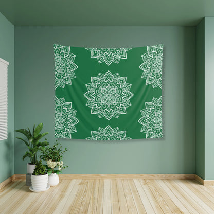 Green Yoga Studio Tapestry