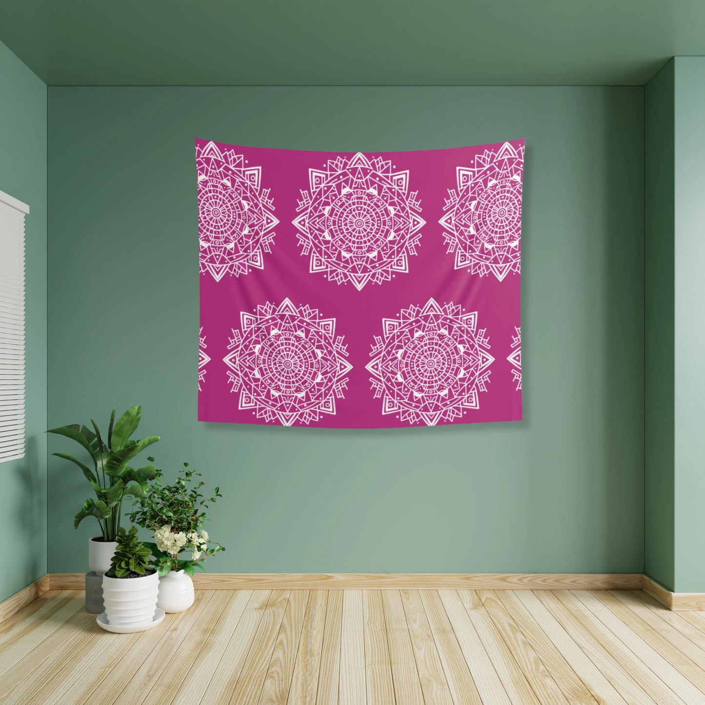 Pink Mandala Tapestry