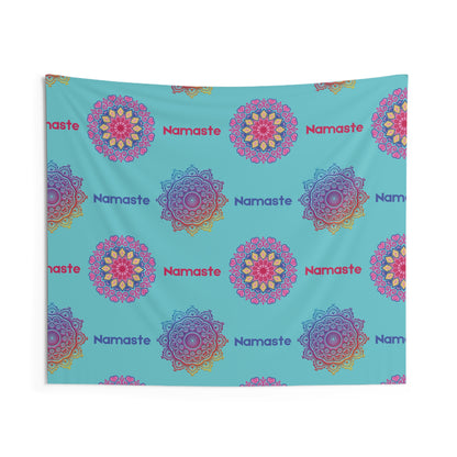 Namaste Mandala Wall Tapestry - Colorful Bohemian Decor