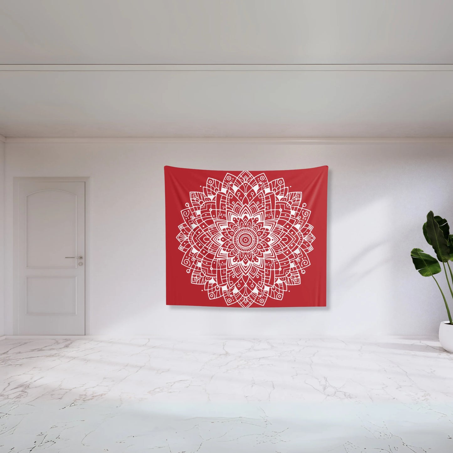 Red Mandala Tapestry | zen tapestry