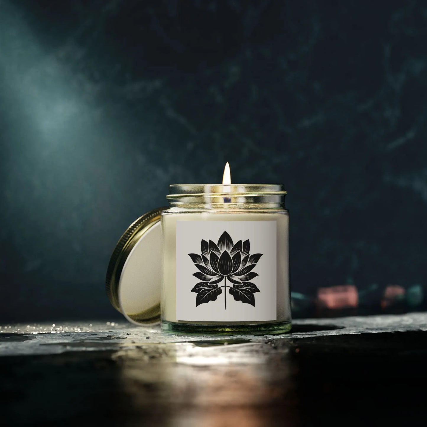 Lotus Candle for Yoga Session | Meditation Scented Candle