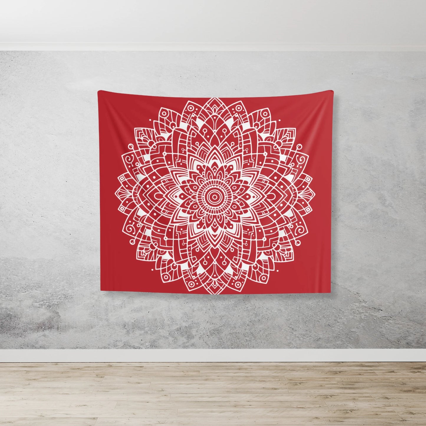 Red Mandala Tapestry | zen tapestry