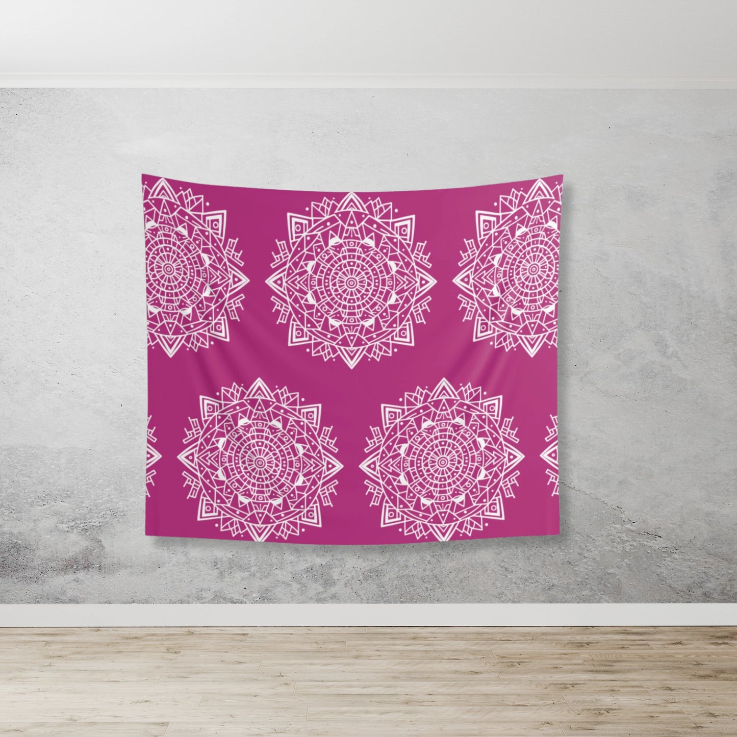 Pink Mandala Tapestry