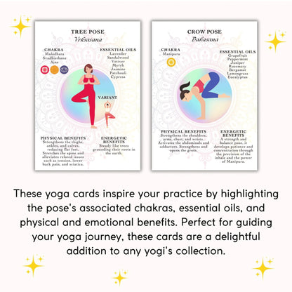 Yoga Pose Cards - Digital Download with 40 Illustrated Yoga Poses