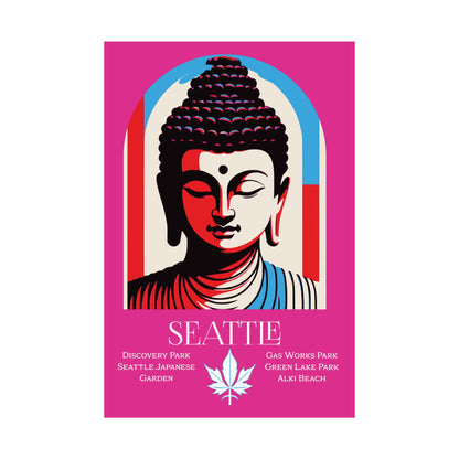 Seattle Zen Buddha Poster