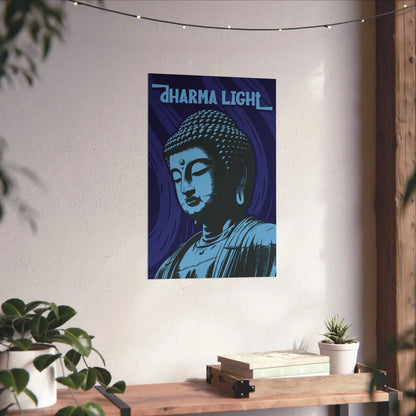 Blue Buddha Poster