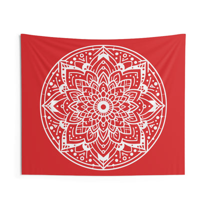 Red Mandala Tapestries