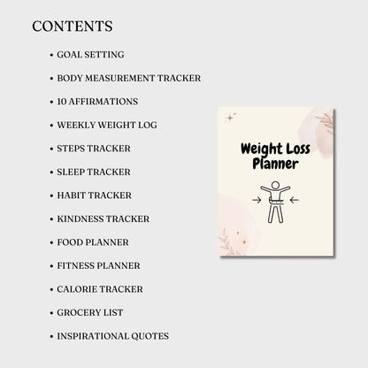 Comprehensive Weight Loss Planner - Your Ultimate Fitness Companion -ZenArtBliss