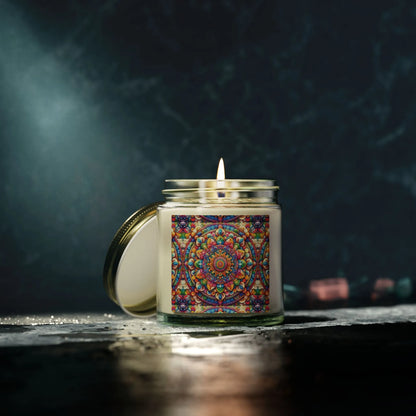 Mandala Candle Chakra Healing | zen candle