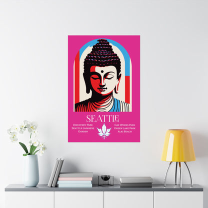 Seattle Zen Buddha Poster