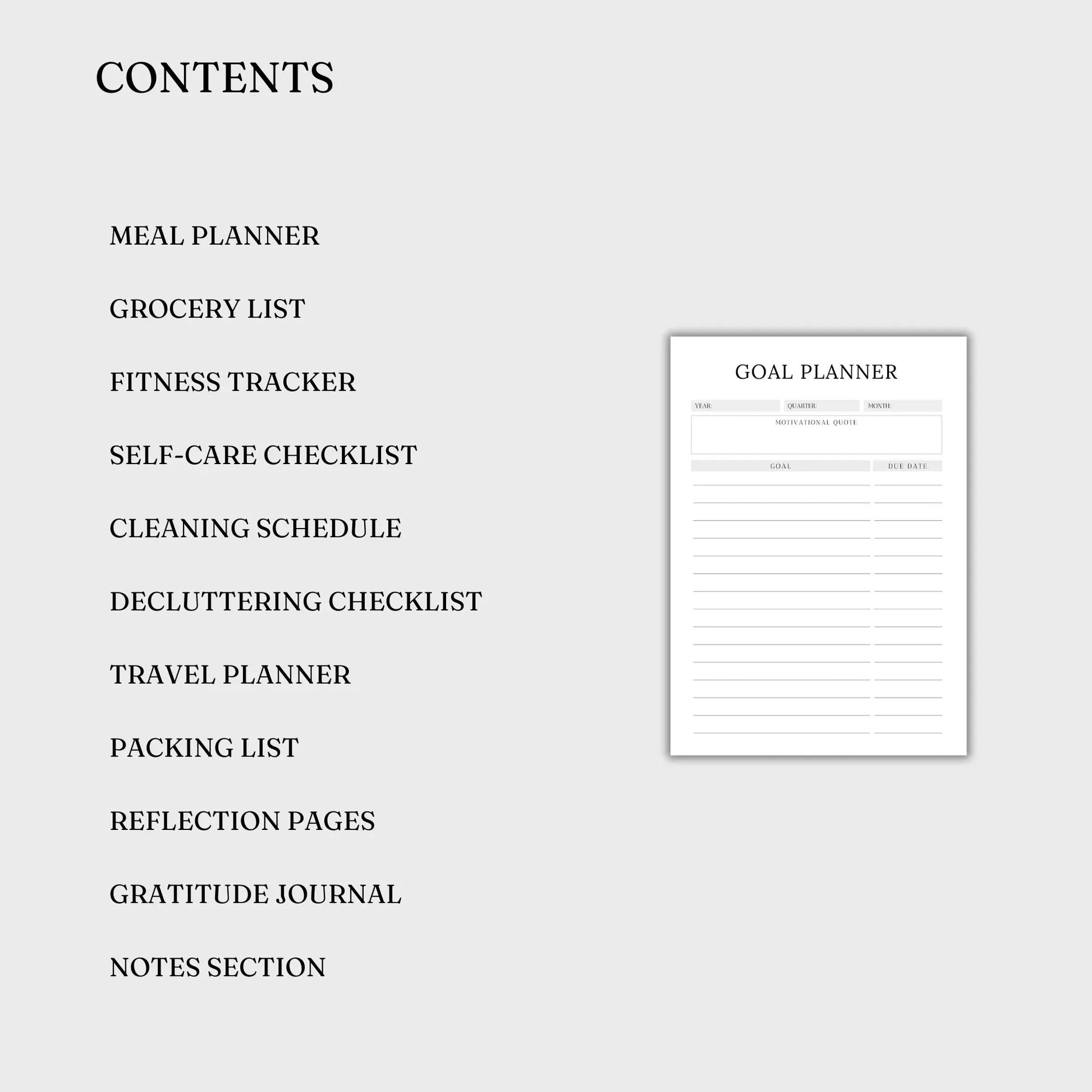 Ultimate Life Planner – All-in-One Goal-Setting, Finance, & Wellness Organizer | ZenArtBliss -ZenArtBliss