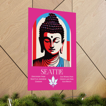 Seattle Zen Buddha Poster