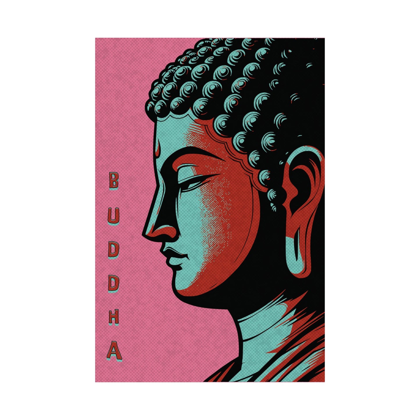 Pink Buddha Print | ZenArtBliss