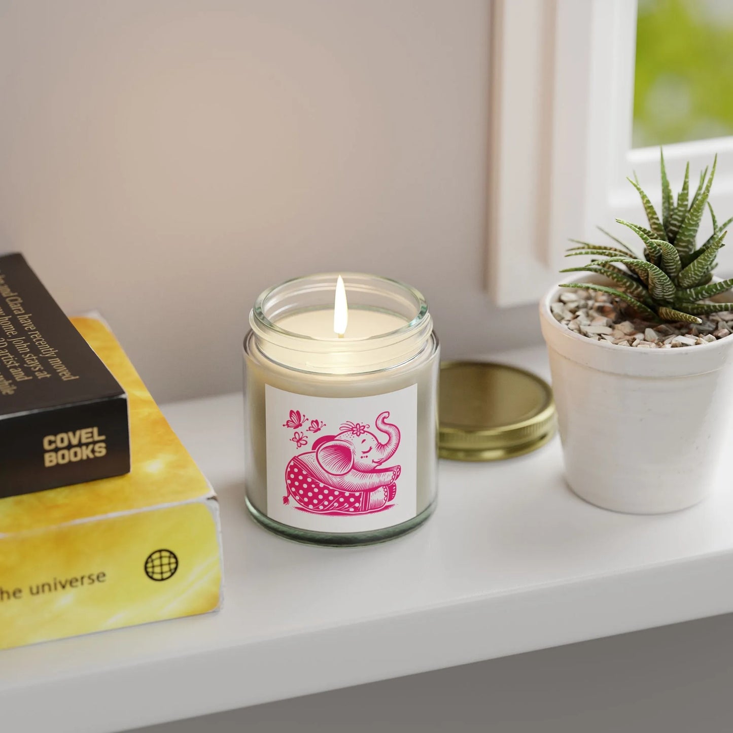 Yoga Elephant Candle - Scented Candle