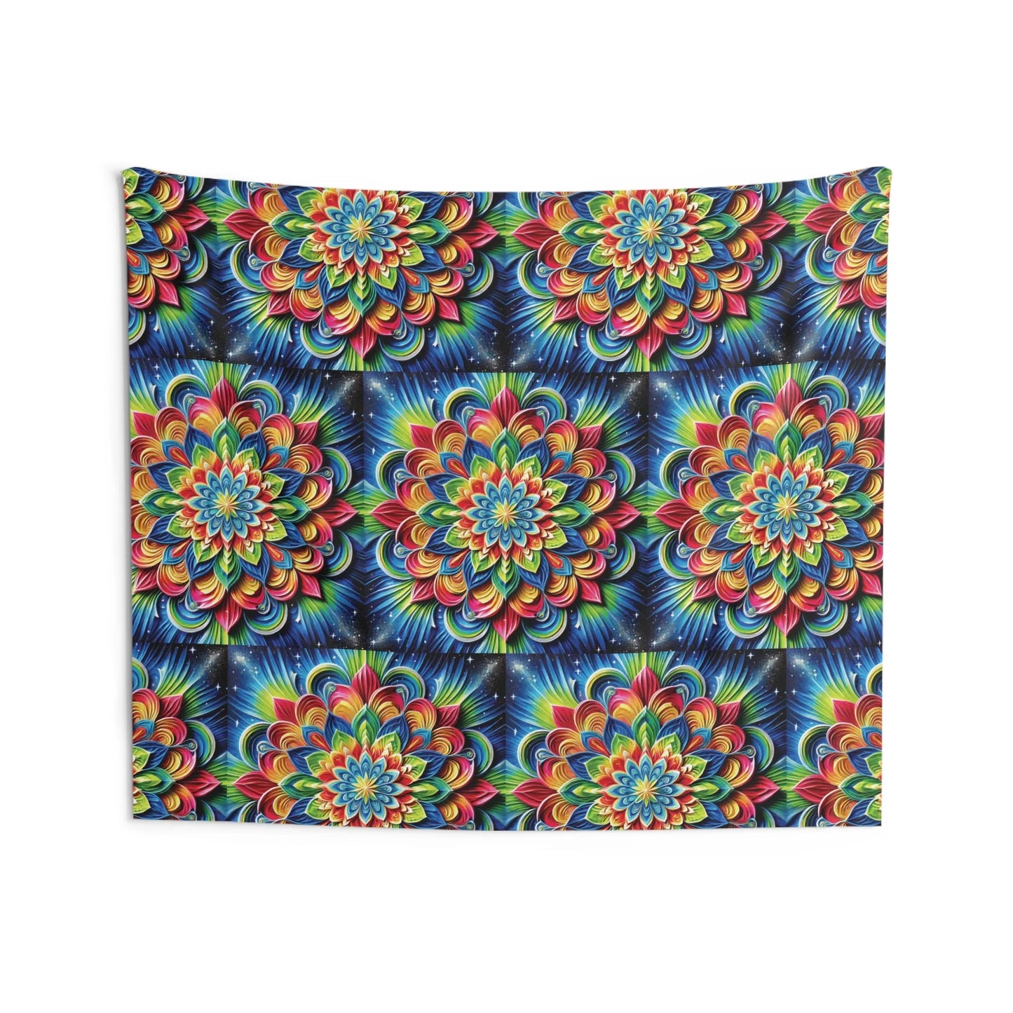 3D Colorful Mandala Tapestry | Zen Tapestry for Meditation Room