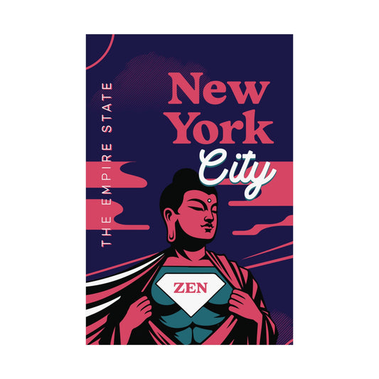 New York City Poster Print | ZenArtBliss