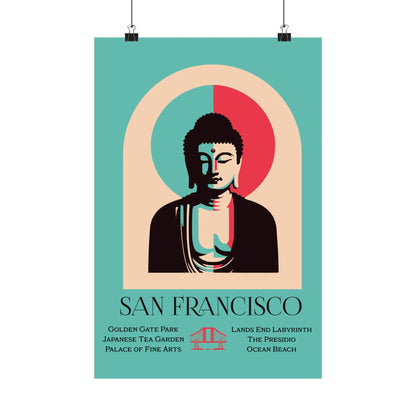 San Francisco Serenity Buddha Poster